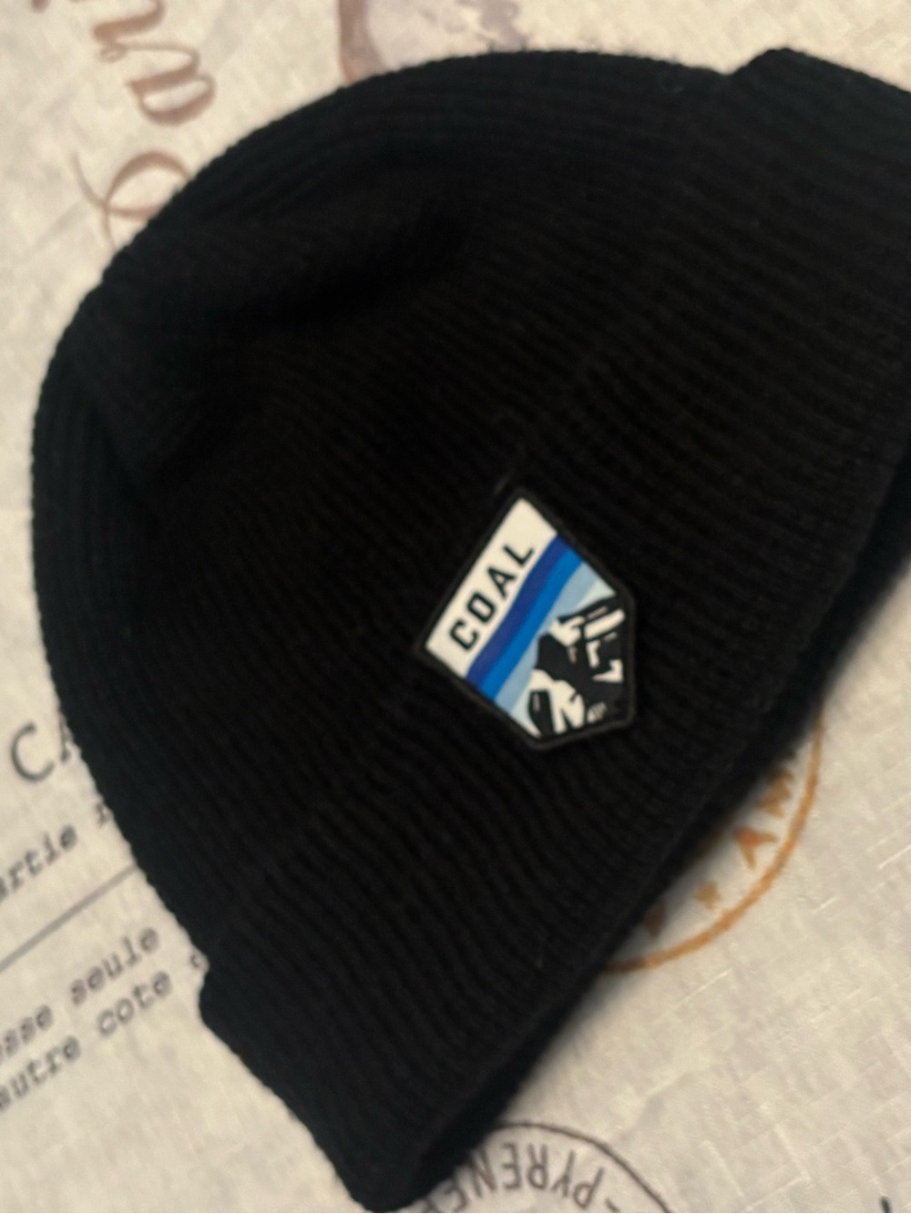 Coal Headwear "The Summit" Ribbed Knit Cuffed Beanie - Black